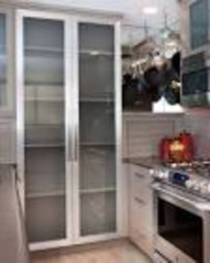 Aluminium Glass Kitchen Cabinet