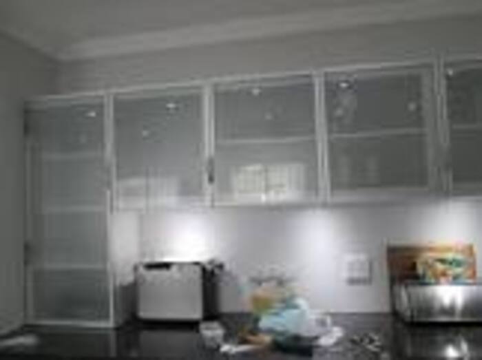 Aluminium Glass Kitchen Cabinet