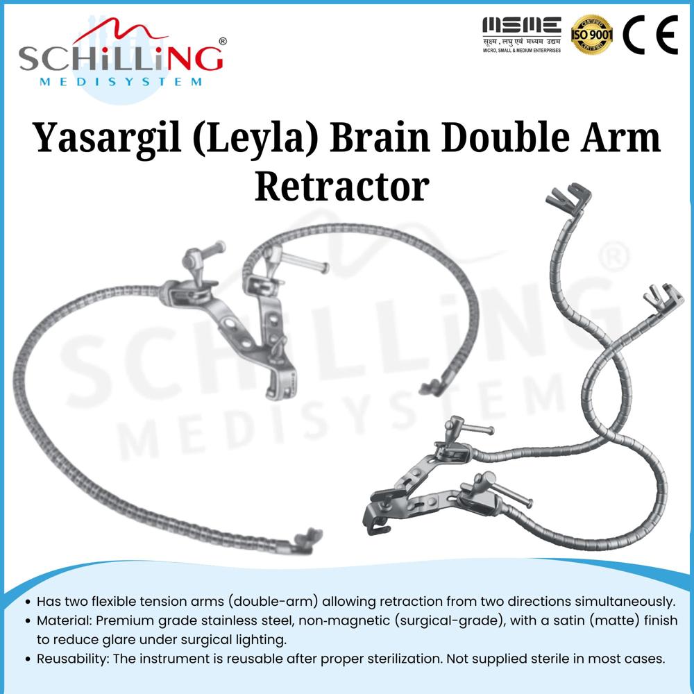 SCHILLING Yasargil (Leyla) Brain Double Arm Retractor