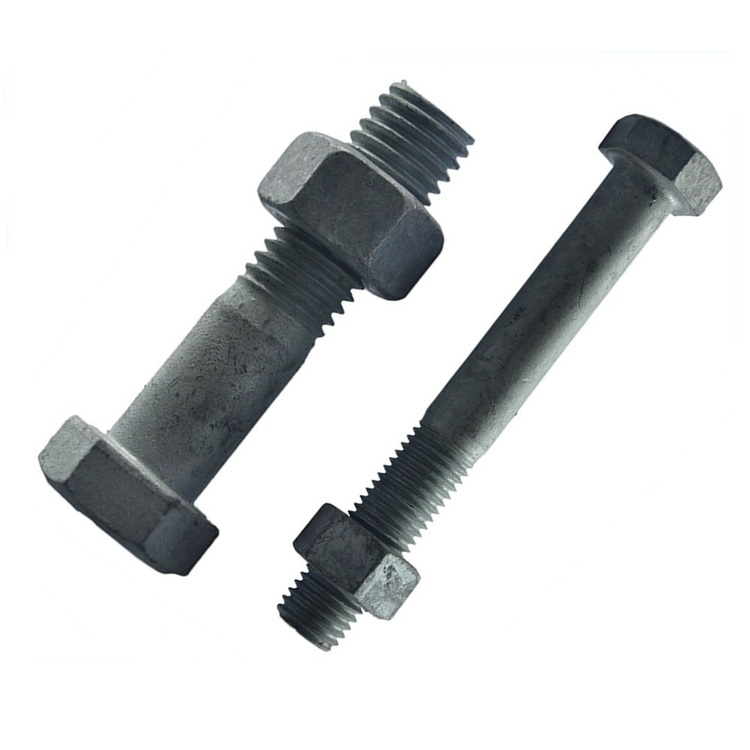 Threaded Nuts And Bolt - Color: Silver