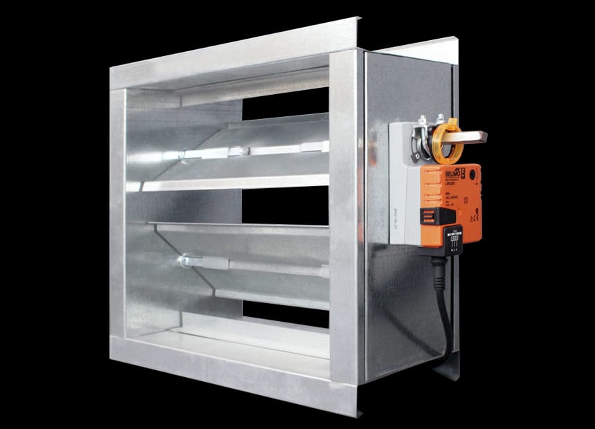 Gi Motorized Damper - Color: Silver