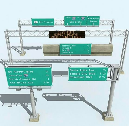 Road Signage Over Head Ganty - Body Material: Mild Steel