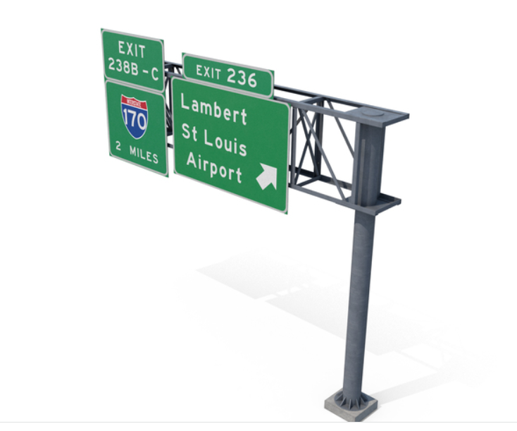 Road Signage Over Head Ganty