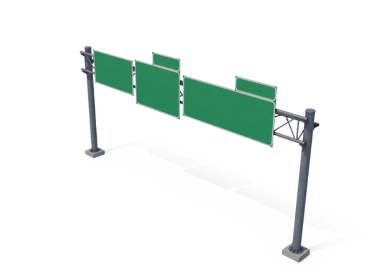 Road Signage Over Head Ganty