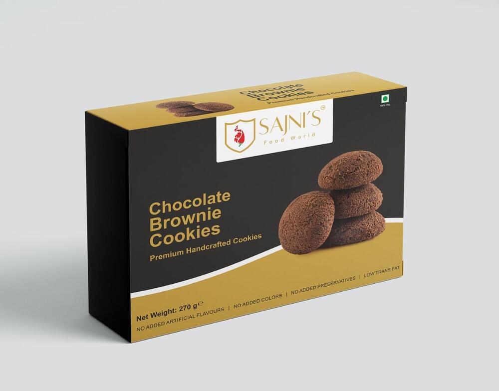 270Gm Chocolate Brownie Cookies - Feature: Glucose