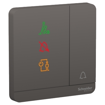 Avataron Push Button Doorbell - Color: Black