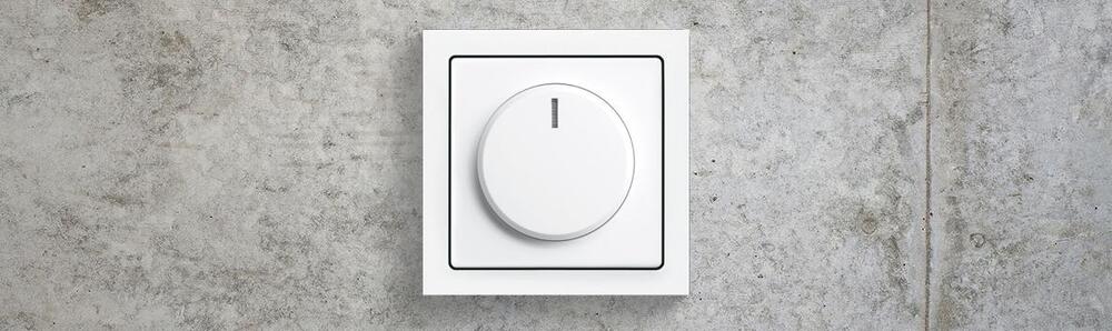 Busch-Rotary Dimmer - Color: White