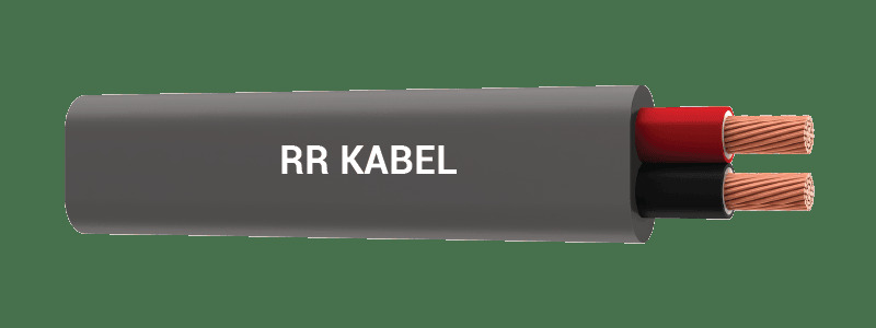 Pvc Twin Core Flat Cable (Is 694) - Color: Grey