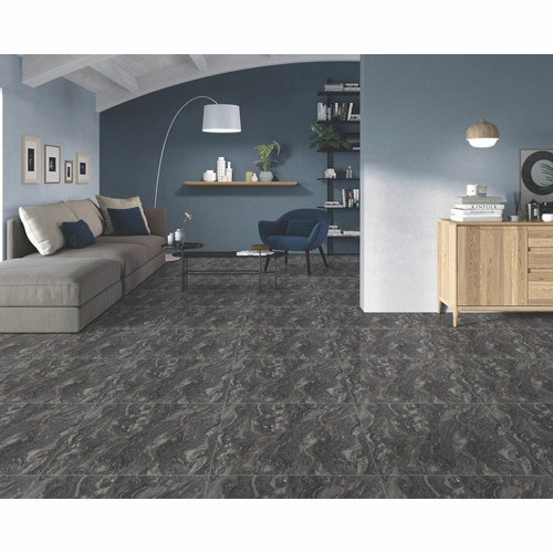 600 X 600Mm Stone Black Double Charge Tiles - Design: Attractive