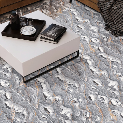 600 X 1200Mm Real Marble Carbon Porcelian Tiles - Design: Attractive