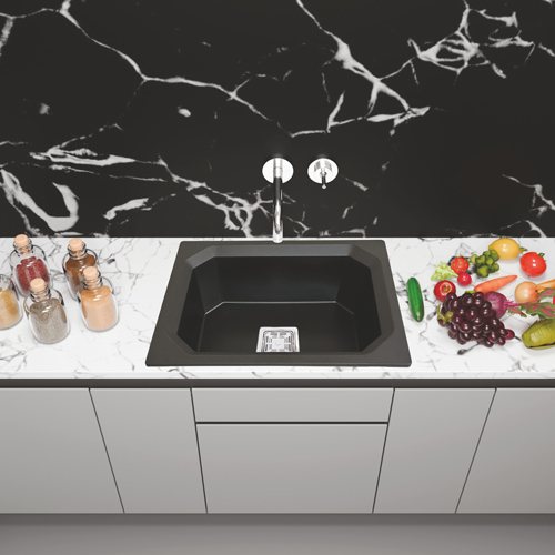 24 X 18 X 9 Inch Crystal Bowl Sink - Color: Any Color