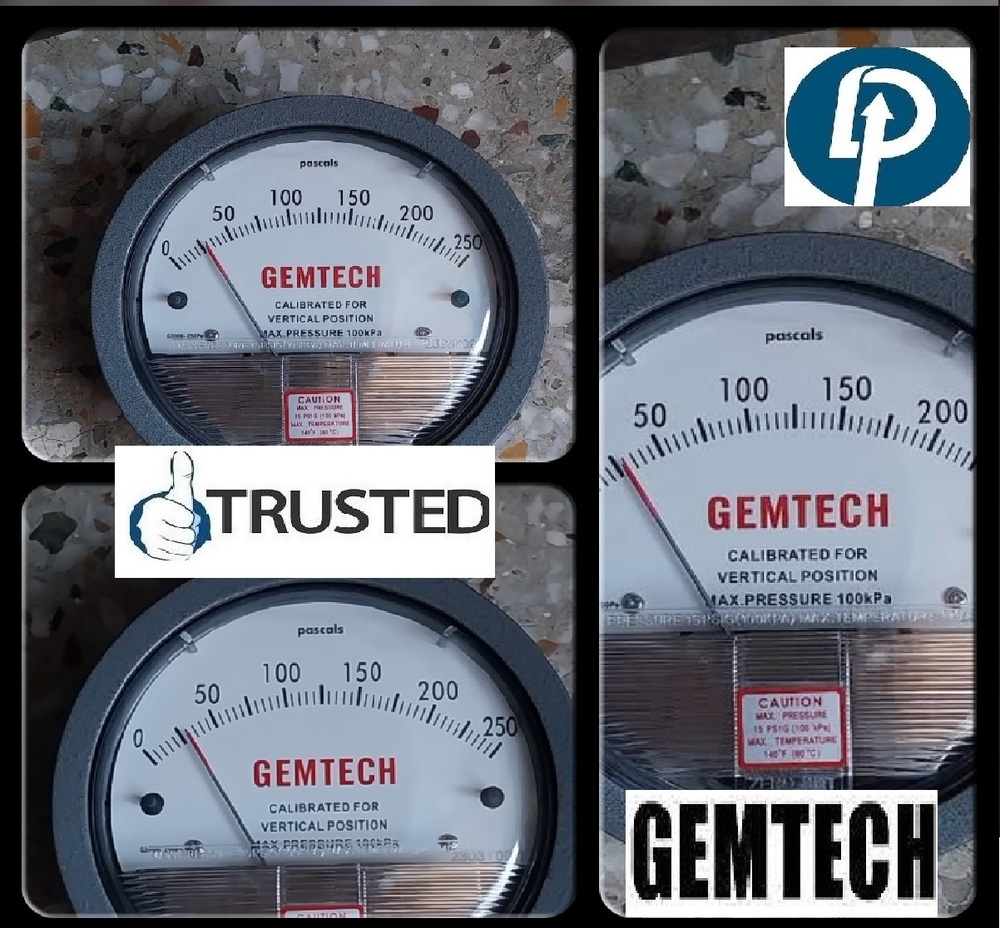 GEMTECH - DIFFERENTIAL PRESSURE GAUGE For BARAPANI INDUSTRIAL AREA UMIAM SHILLONG MEGHALAYA