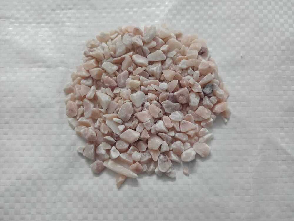 Semi round tumble marble pebbles stone 3-6 mm size for epoxy flooring