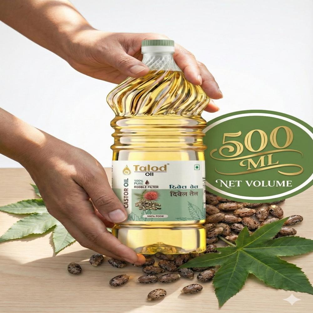 Talod Castor Oil -500Ml - Acid Value: 2.0 Mgkoh/G
