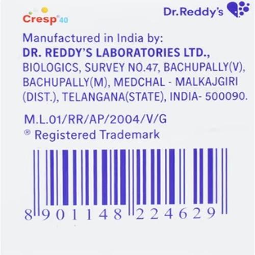 Cresp 40 Mcg Pfs - Physical Form: Liquid