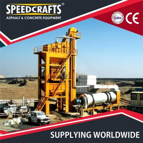 Asphalt Batch Mix Plant - Color: Yellow
