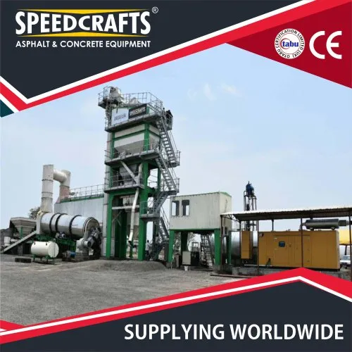 Asphalt Batch Mix Plant - Color: Yellow