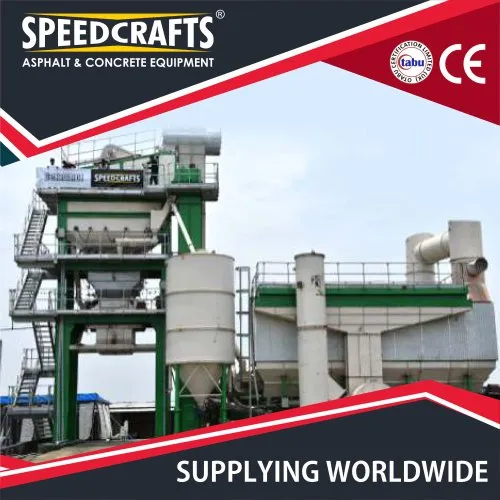 Asphalt Batch Mix Plant - Color: Yellow