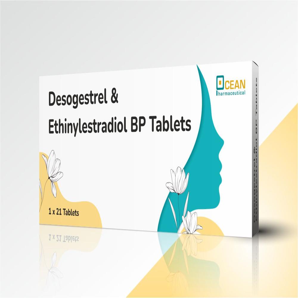 Ethinylestradiol 0.02mg +  Desogestre 0.15mg Tablets