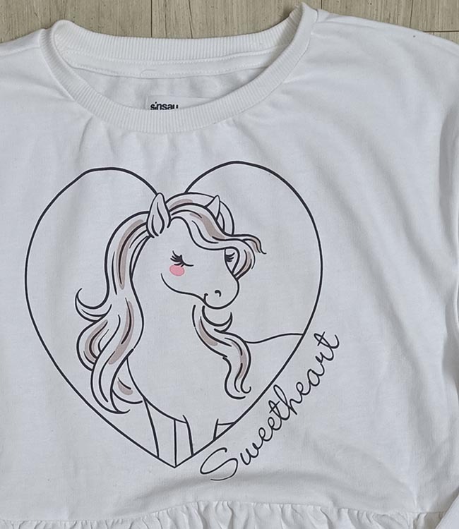 Girls Winter Peplum Top