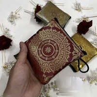 Banarasi Coin Pouch - Color: Red