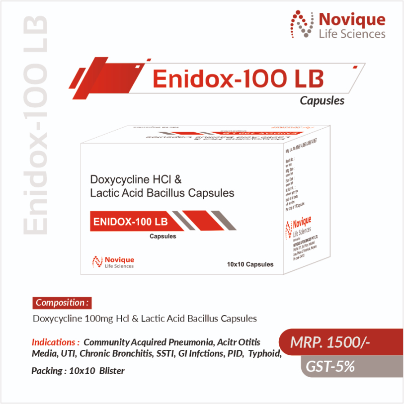 Doxycycline 100mg + Lactic Acid Bacillus