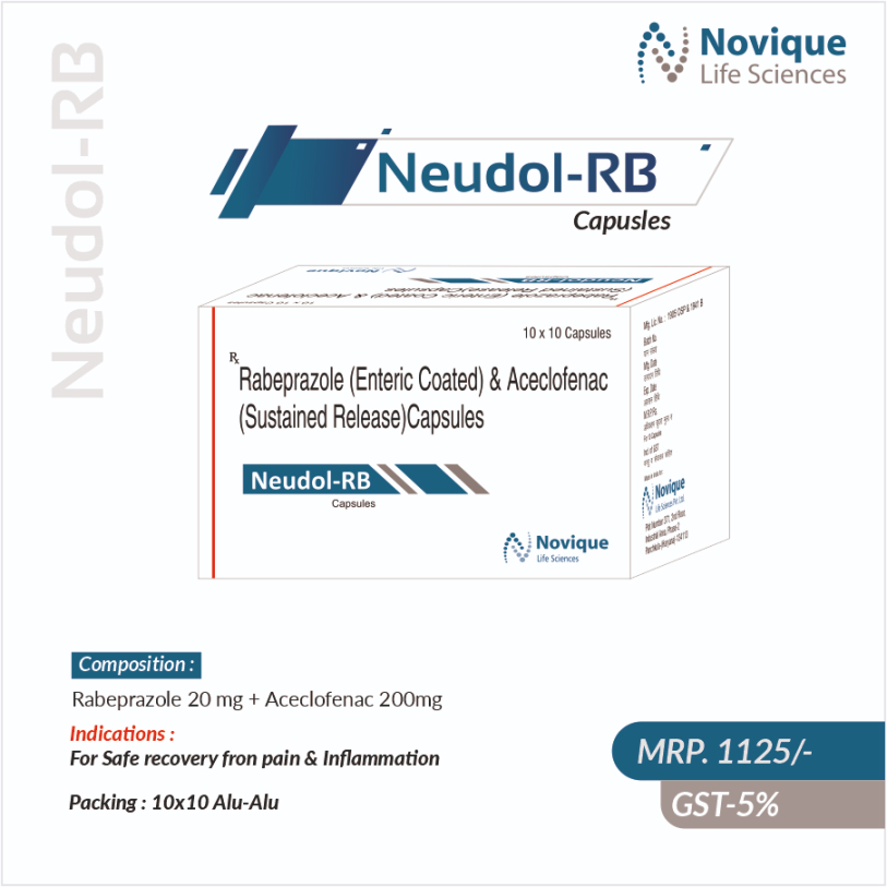 Rabeprazole 20 Mg (Enteric Coated) + Aceclofenac 200Mg (Sustained Release)