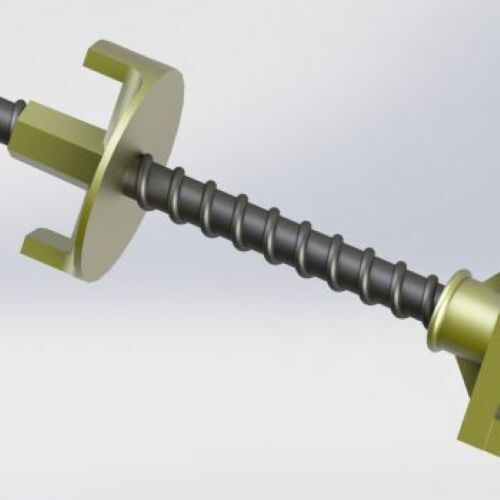 Tie Rod - Powder Coated Finish, Golden & Silver Color | Industrial Application For Versatile Usage In Construction