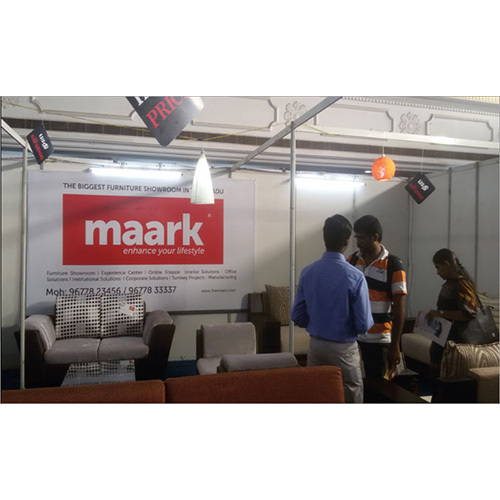 Portable Promotional Stall - Color: White