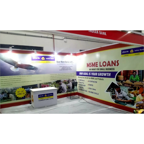 Portable Promotional Stall - Color: White