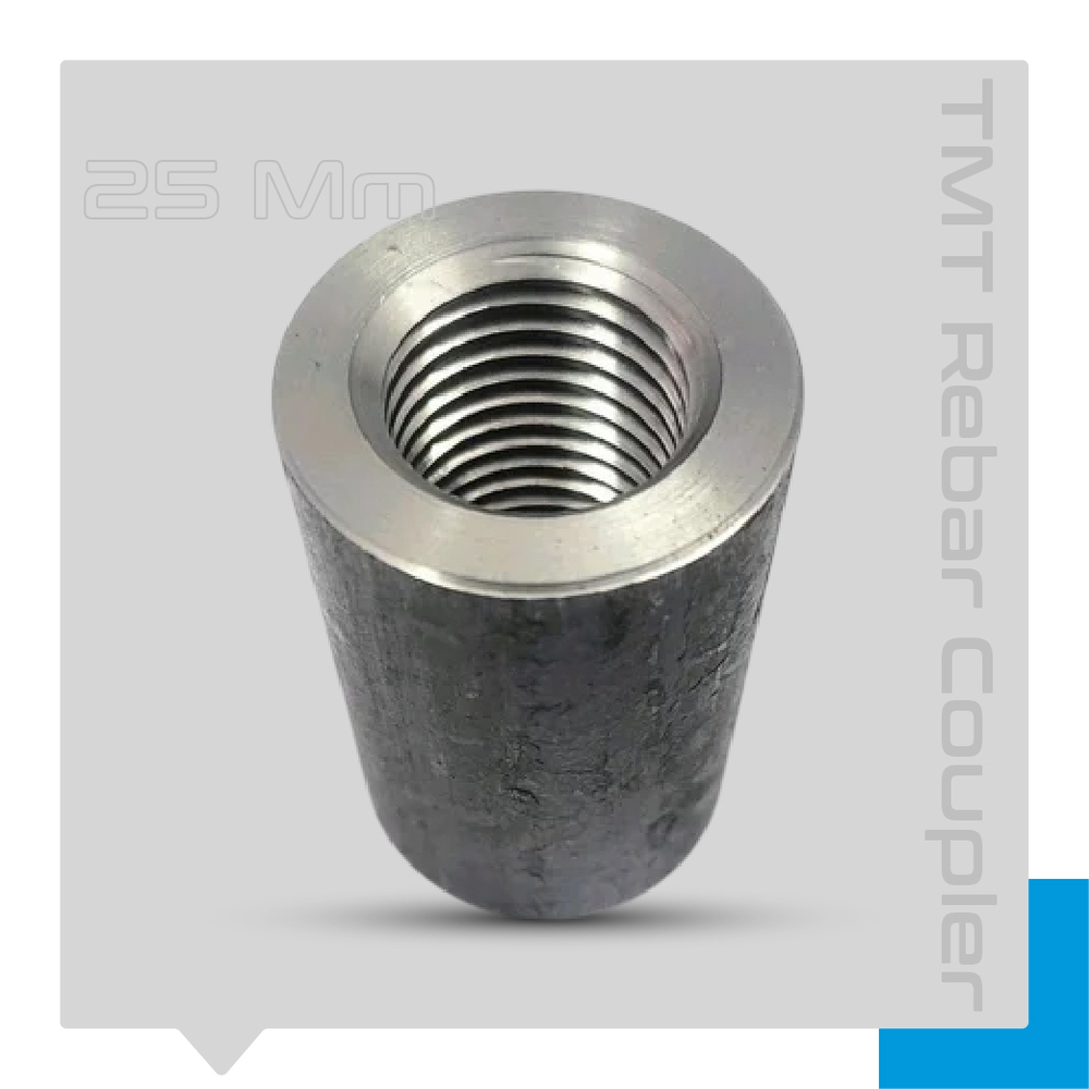 25 Mm En8D Steel Tmt Rebar Coupler - Application: Construction