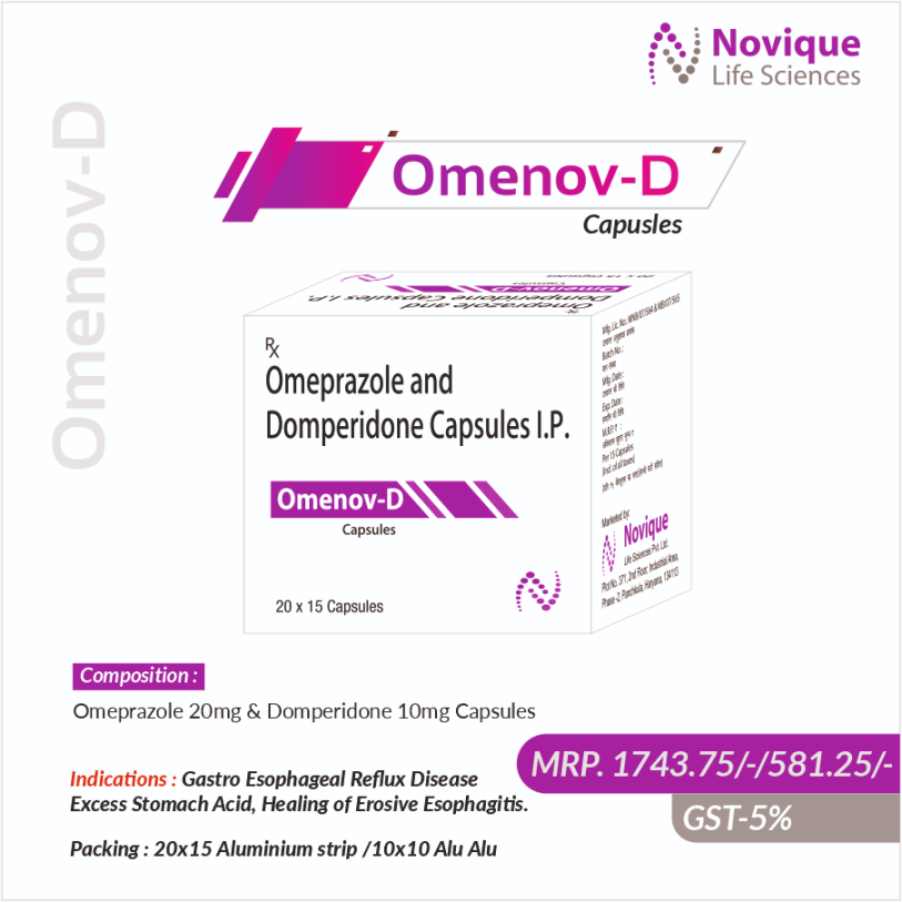 Omeprazole (E.C.) 20mg & Domperidone 10mg