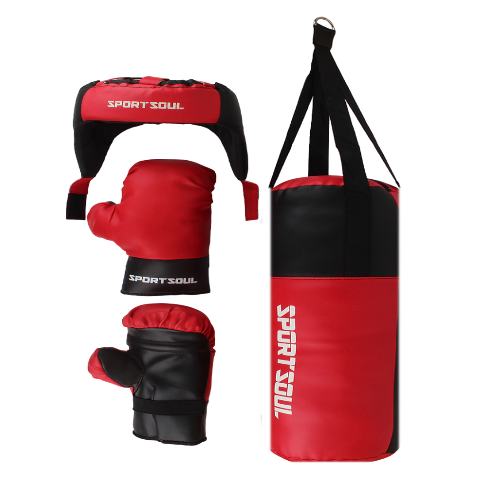 Sport Soul Kids Boxing Set - Color: Red & Black