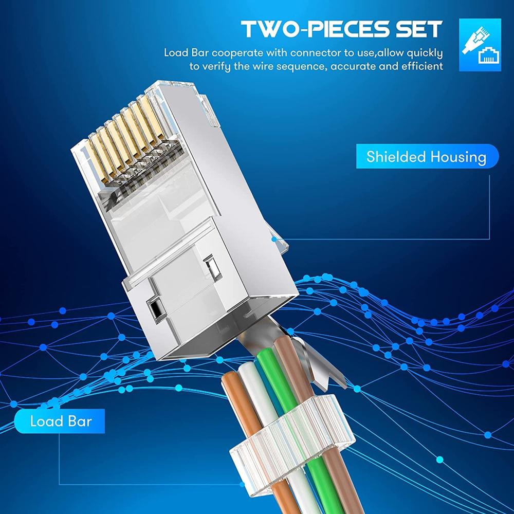 Rj45 Cat7 Metal Shielded Connector