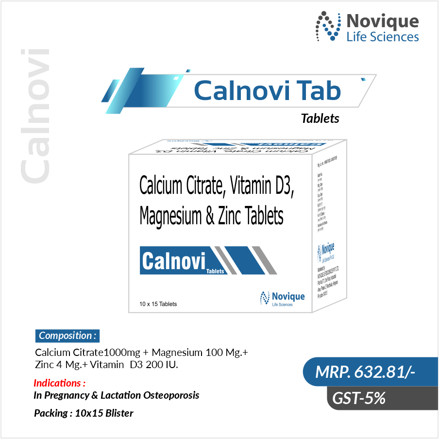 Calcium Citrate 1000 Mg + Magnesium 100 Mg + Zinc4 Mg + Vitamin D3 200 Iu