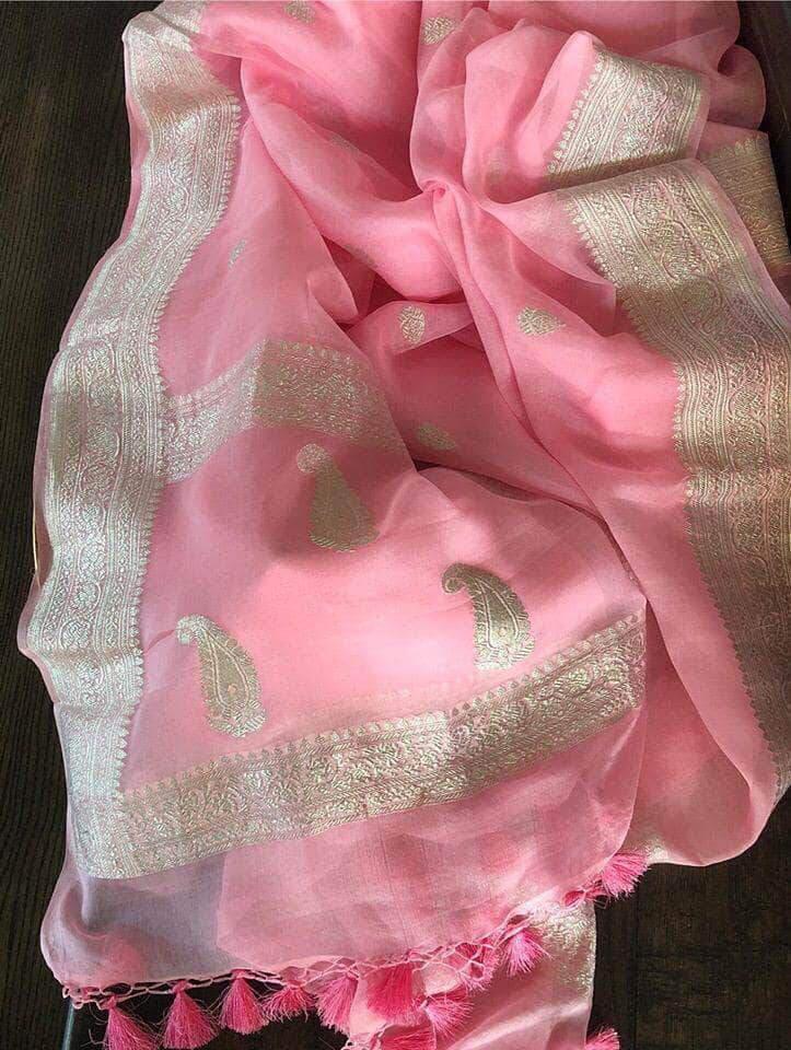 Pure Handloom Khaddi Georgette Saree