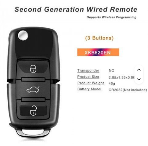 Xhorse Skoda Type Wire Universal Remote