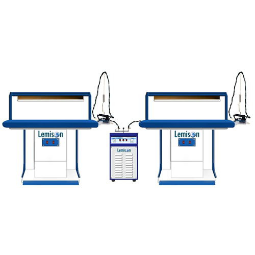 Vacuum Ironing Table And Automatic Electric Steam Boiler - Color: White