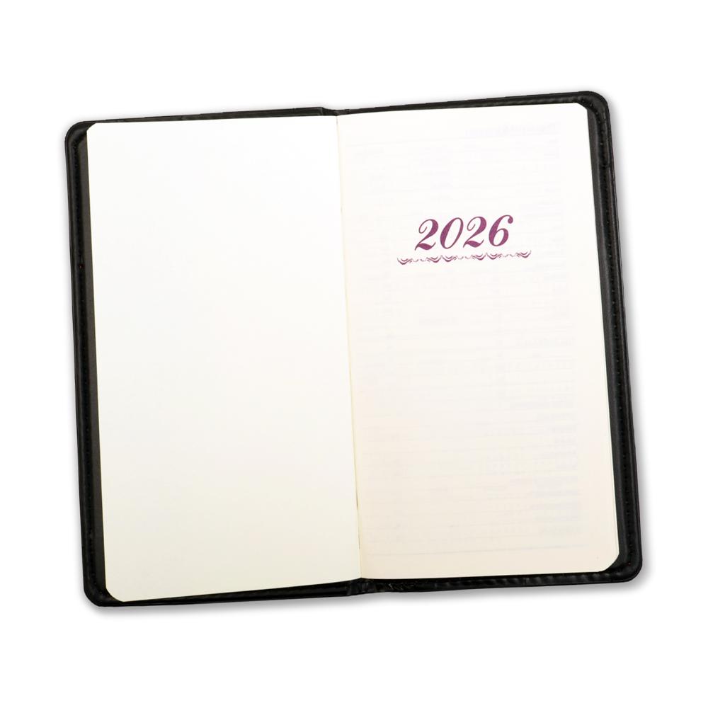 2026 Black Pocket Diary