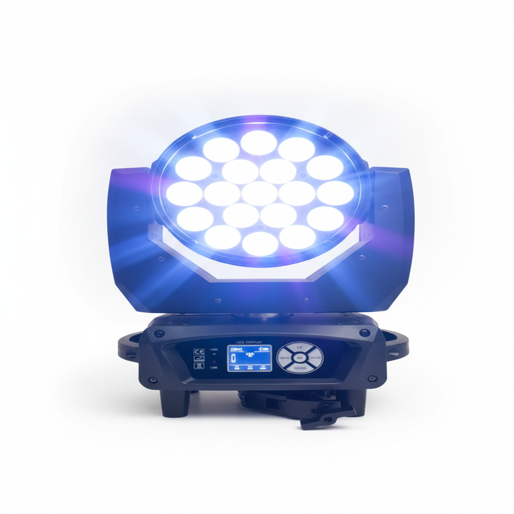 19 X 15W bee eyes Zoom LED moving Wash  RGBW with AURA effect WITH PIXEL AND MATRIX
