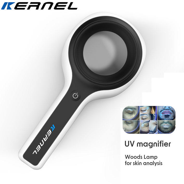 Clinical And Home-Use Skin Analysis Woods Lamp - Color: Black