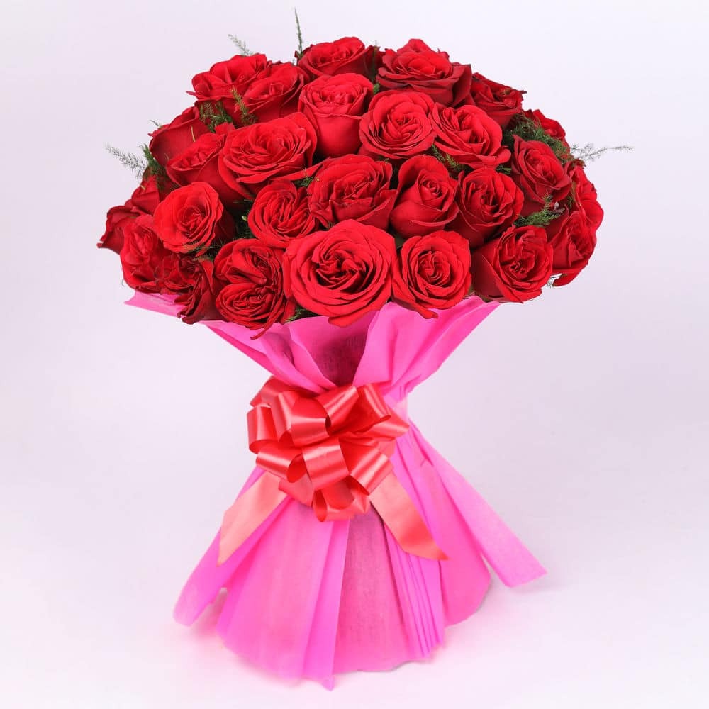 Honey Love Red Rose Bouquet - Design Type: Floral / Modern / Classic