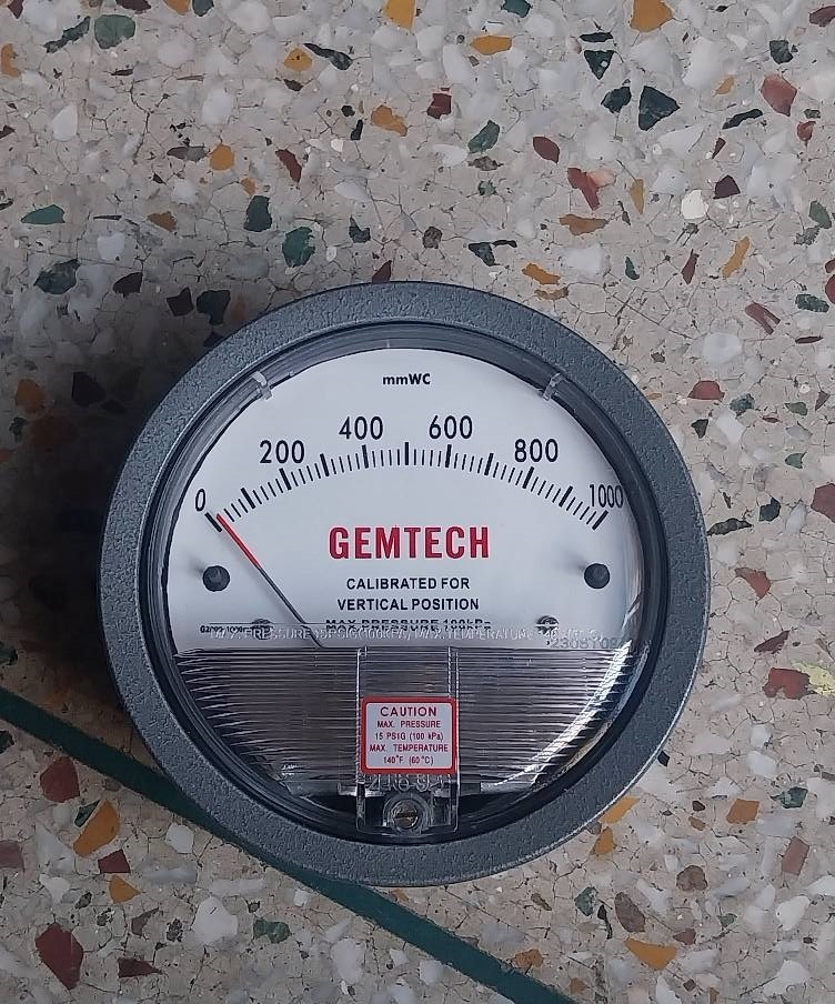 GEMTECH DIFFERENTIAL PRESSURE GAUGE IN DESTONER MACHINES