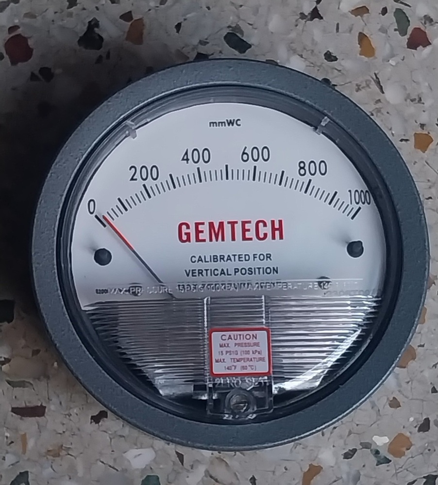 GEMTECH DIFFERENTIAL PRESSURE GAUGE FROM KANWAR SINGH INDUSTRIAL AREA NAZAFGARH ROAD DELHI