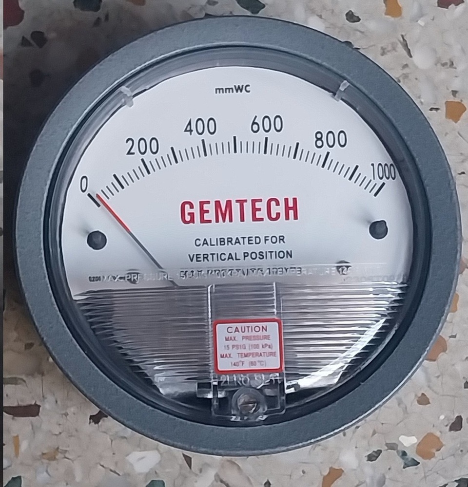 GEMTECH DIFFERENTIAL PRESSURE GAUGE FROM KANWAR SINGH INDUSTRIAL AREA NAZAFGARH ROAD DELHI