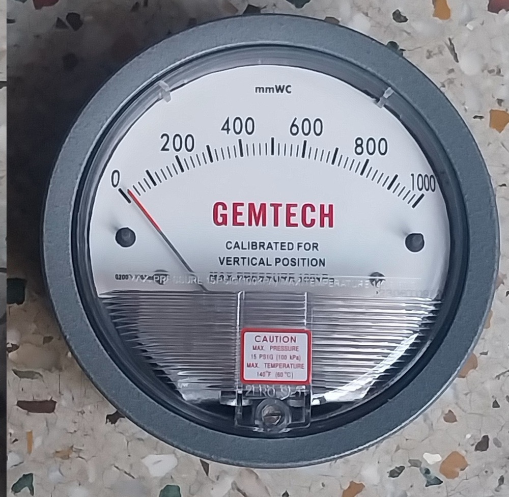 GEMTECH DIFFERENTIAL PRESSURE GAUGE FROM KANWAR SINGH INDUSTRIAL AREA NAZAFGARH ROAD DELHI