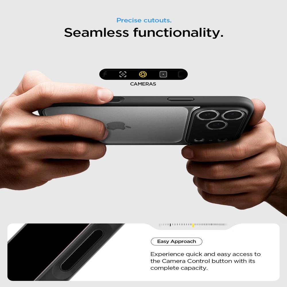 Spigen Cases for iPhone 17 Pro Ultra Hybrid (Matte Black)