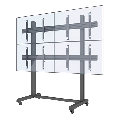 Unibox LCD floor TV trolley Stand 2x2 QUARD