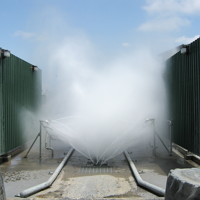 High Pressure Under Chassis Wash System