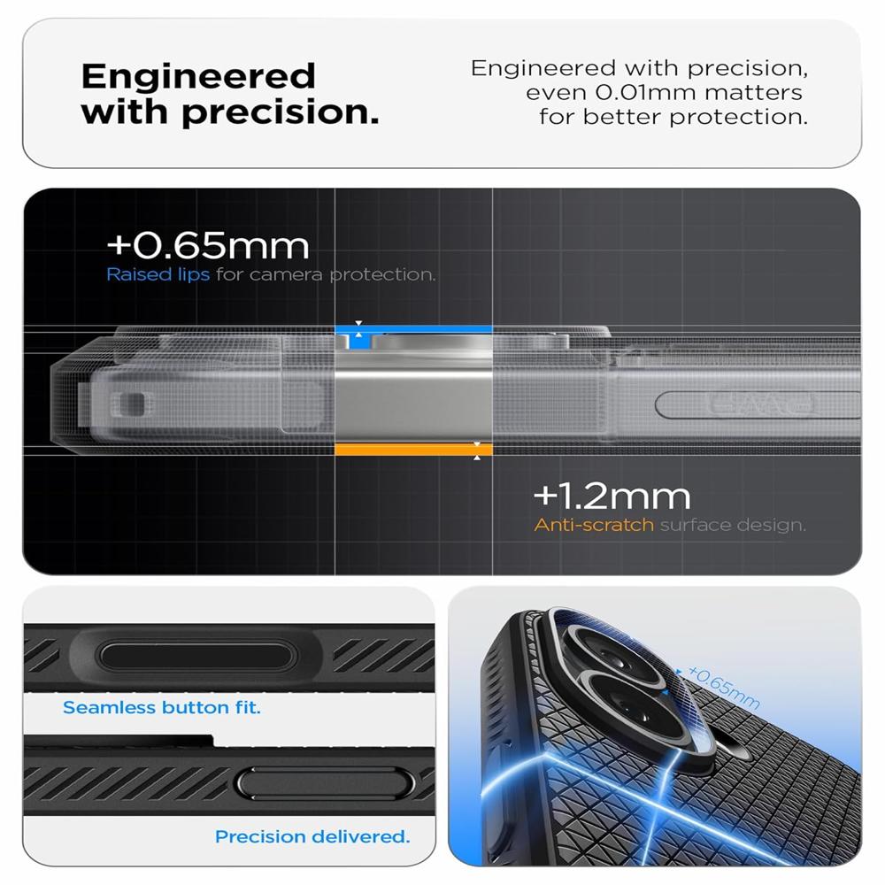 Spigen Liquid Air Case for iPhone 17 (Matte Black)